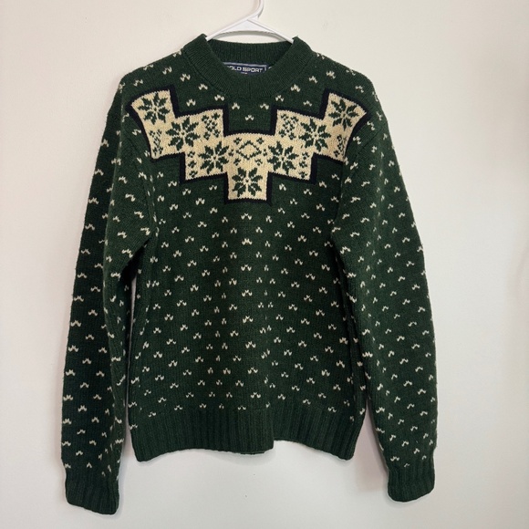Vintage POLO Sport Ralph Lauren 100% Lambswool Fair Isle Sweater | Size M - Picture 1 of 4